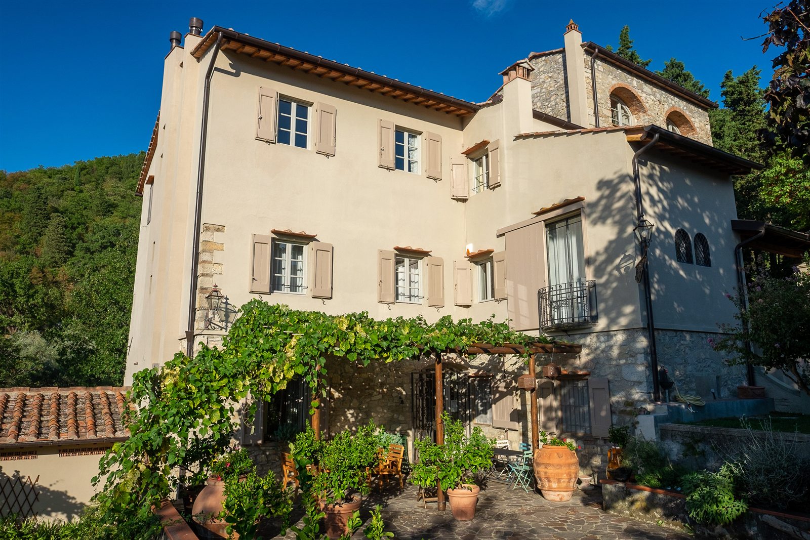 La facciata della casa